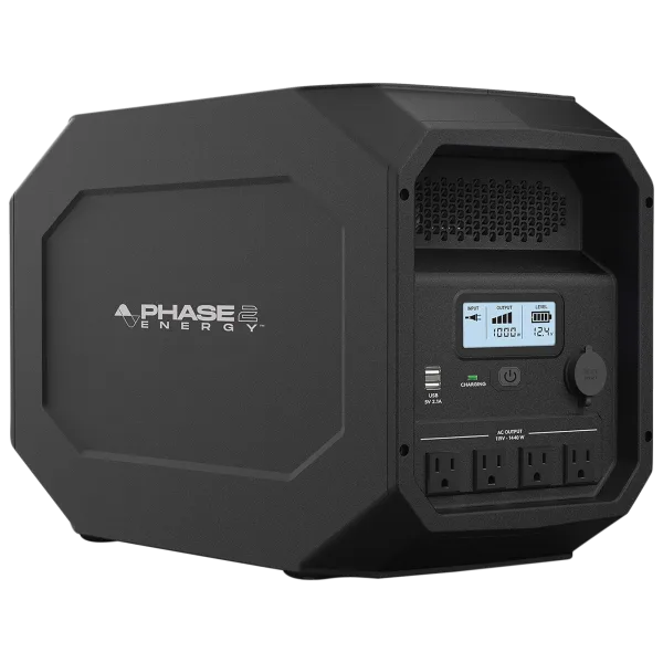 Phase2 Energy PowerSource 660Wh 1800-Watt Power Station