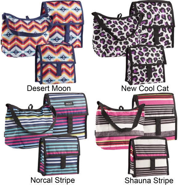 3-Pack: Packit Freezable Lunch Bags