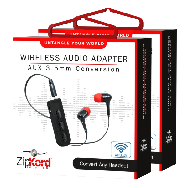 2-Pack: Zipkord 3.5mm Bluetooth Audio Adapters