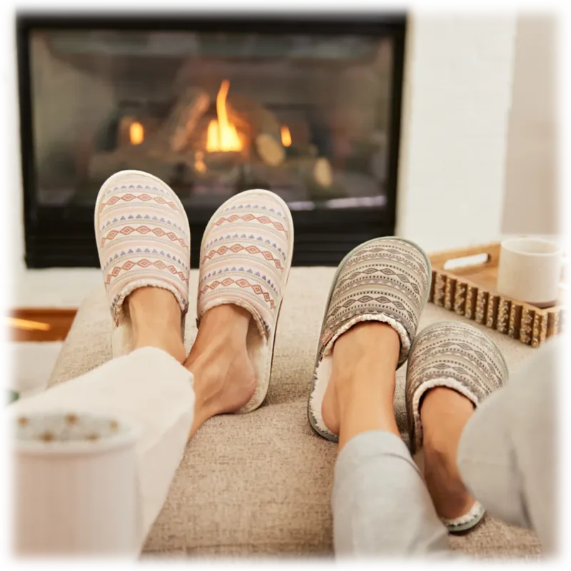 The Women's Hand-Woven Artisan Mule Slipper with Natural Rubber Sole