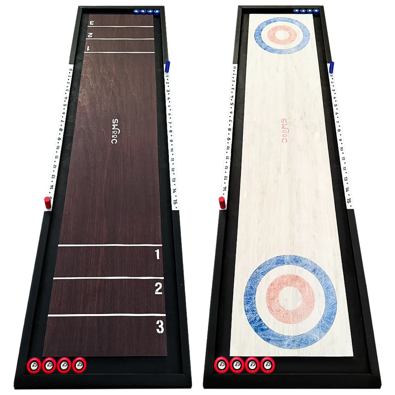 The Classic Tabletop Shuffleboard and Curling Game