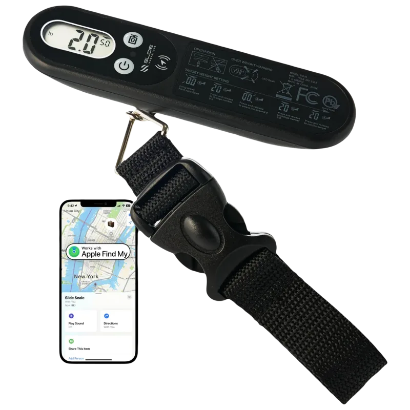 The Apple Find My Enabled Luggage Scale