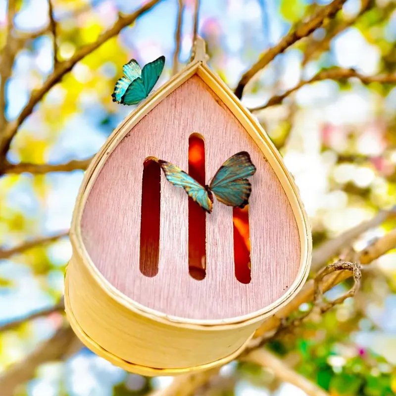 The Hanging Teardrop Butterfly House