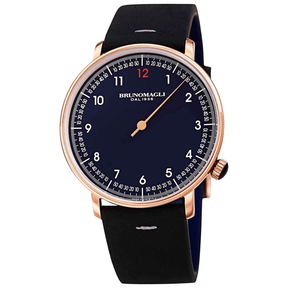 Rose Gold w/ Gold Hand and Black Strap