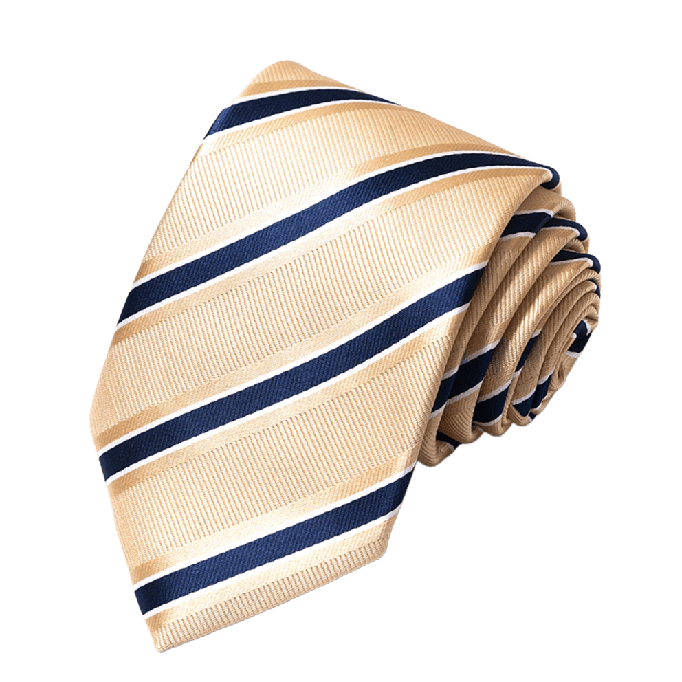 Navy Gold Regent Stripe