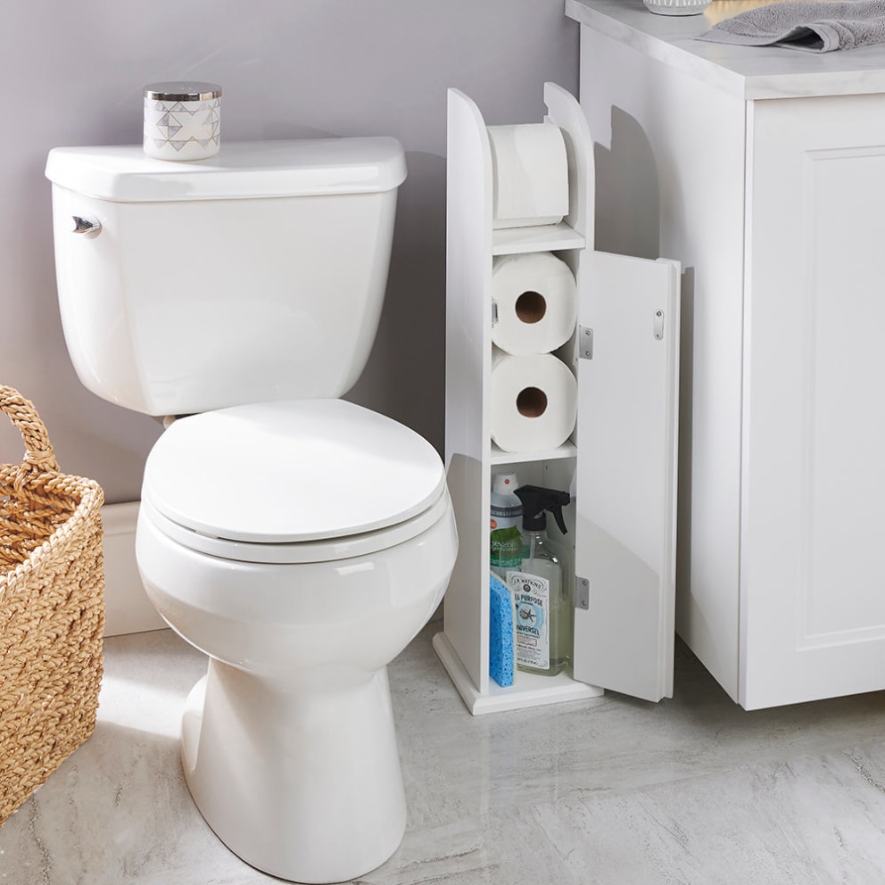 Hammacher Schlemmer: The Tight Space Bath Tissue Cabinet R1, image size:992x992