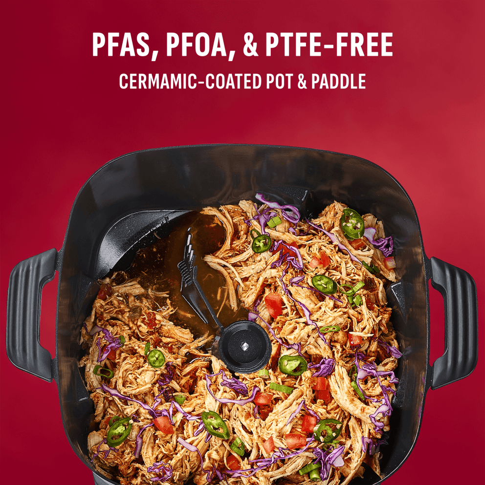 Ceramic-coated for a safe, non-stick surface