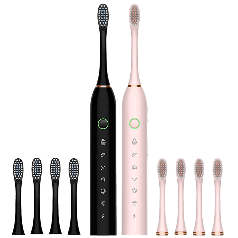 Stock up on clean with eight total replacement brush heads.