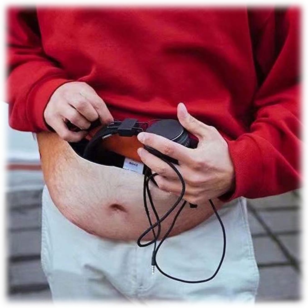 Hairy belly button fanny pack clearance
