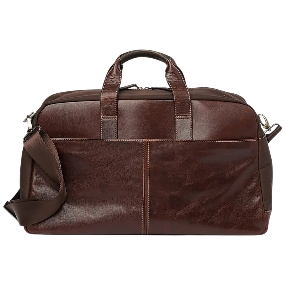 Boconi Garth Commuter Genuine Leather Durable Duffle Bag