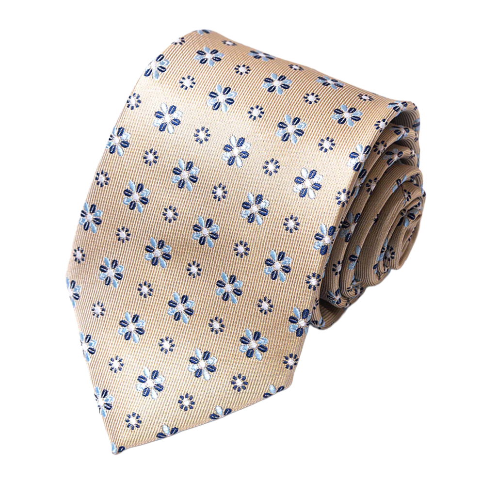 Sand Gold Blue Petals