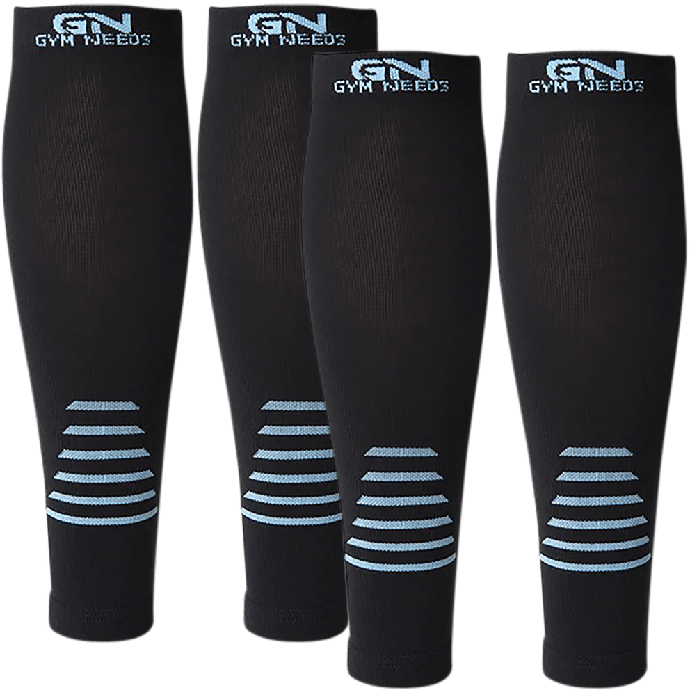 Calf Sleeves (Black/Blue)