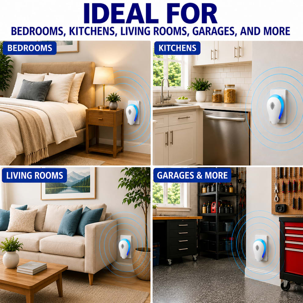 Ideal for bedrooms, kitchens, living rooms, garages, and more.