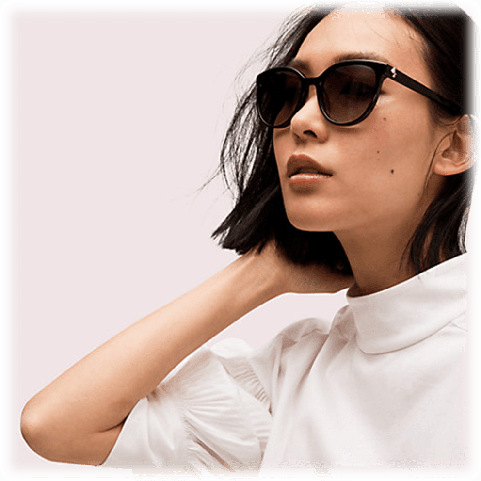 Kate Spade Melanie Sunglasses Kate Spade Womens Oval Sunglasses KS Melanie, Blue Frames  main image 4