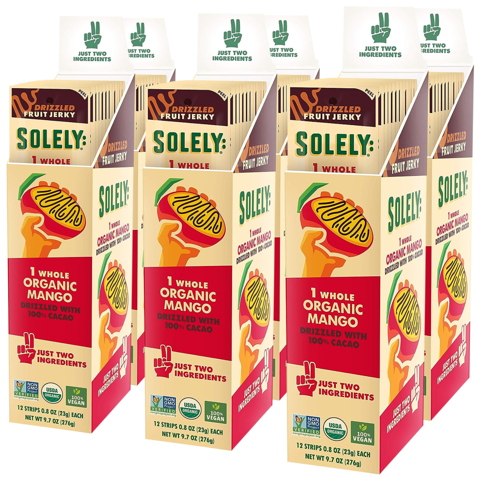 Solely Organic Mango With Cacao Fruit Jerky