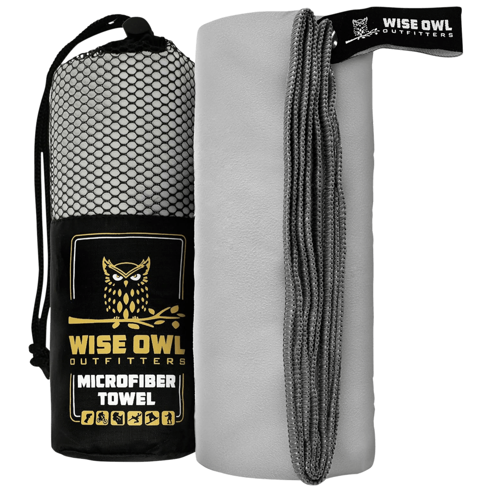 Medium and large towels in Light Grey