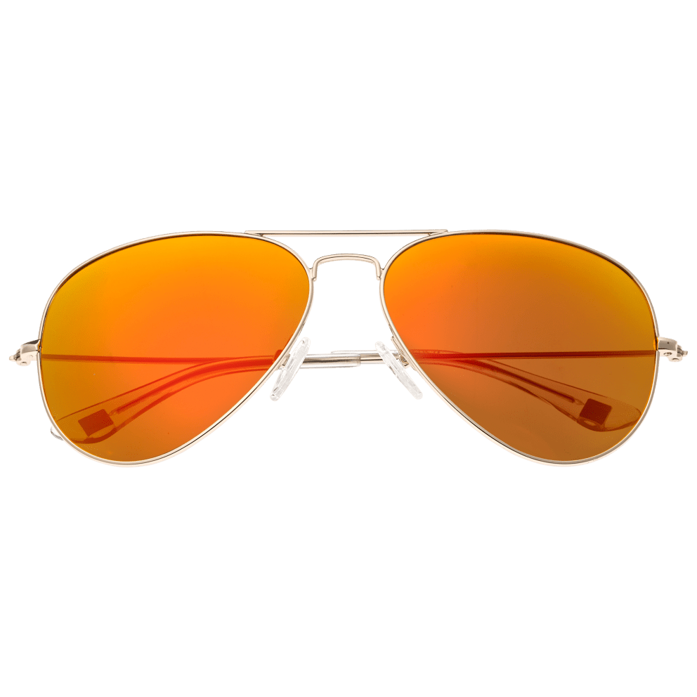 Silver/Red-Orange