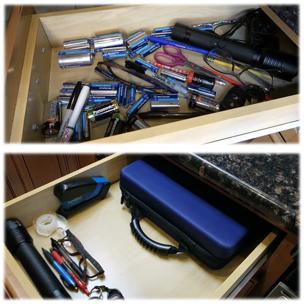 Tame your junk drawer by getting all those batteries organized