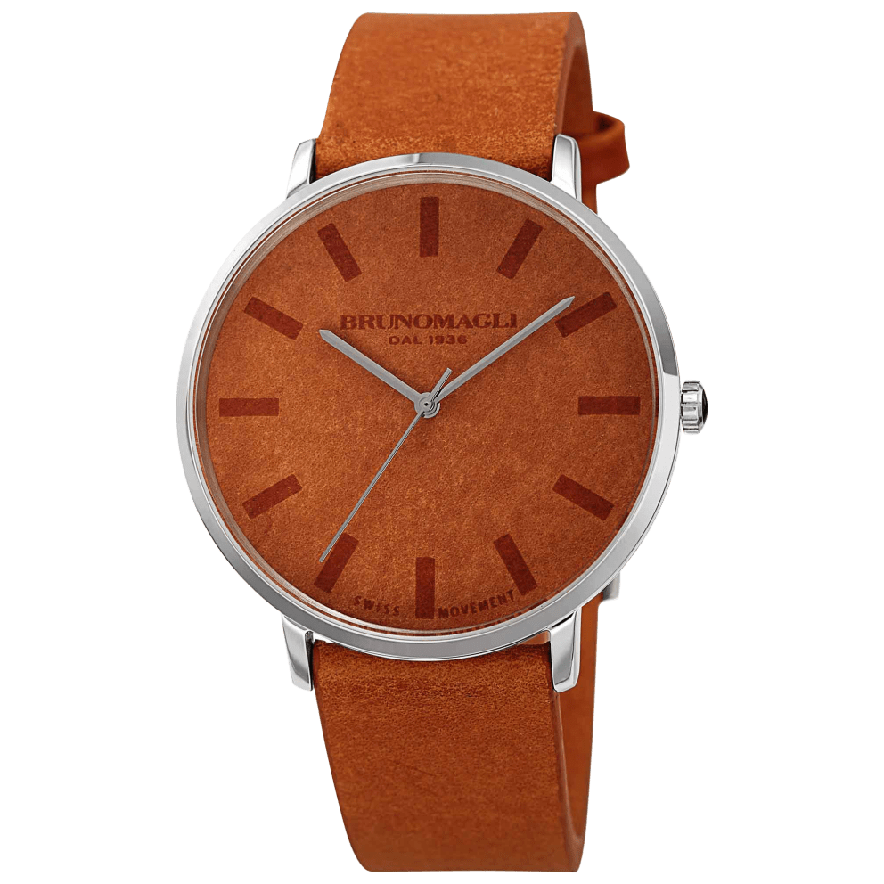 Silver Case w/ Tan Strap and Tan Dial