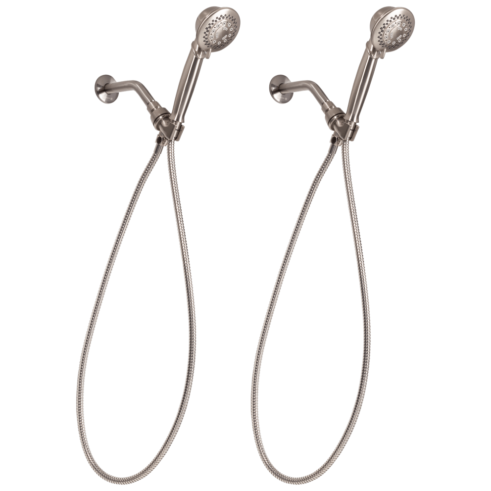 Satin Nickel 5-Function Handheld Shower Head