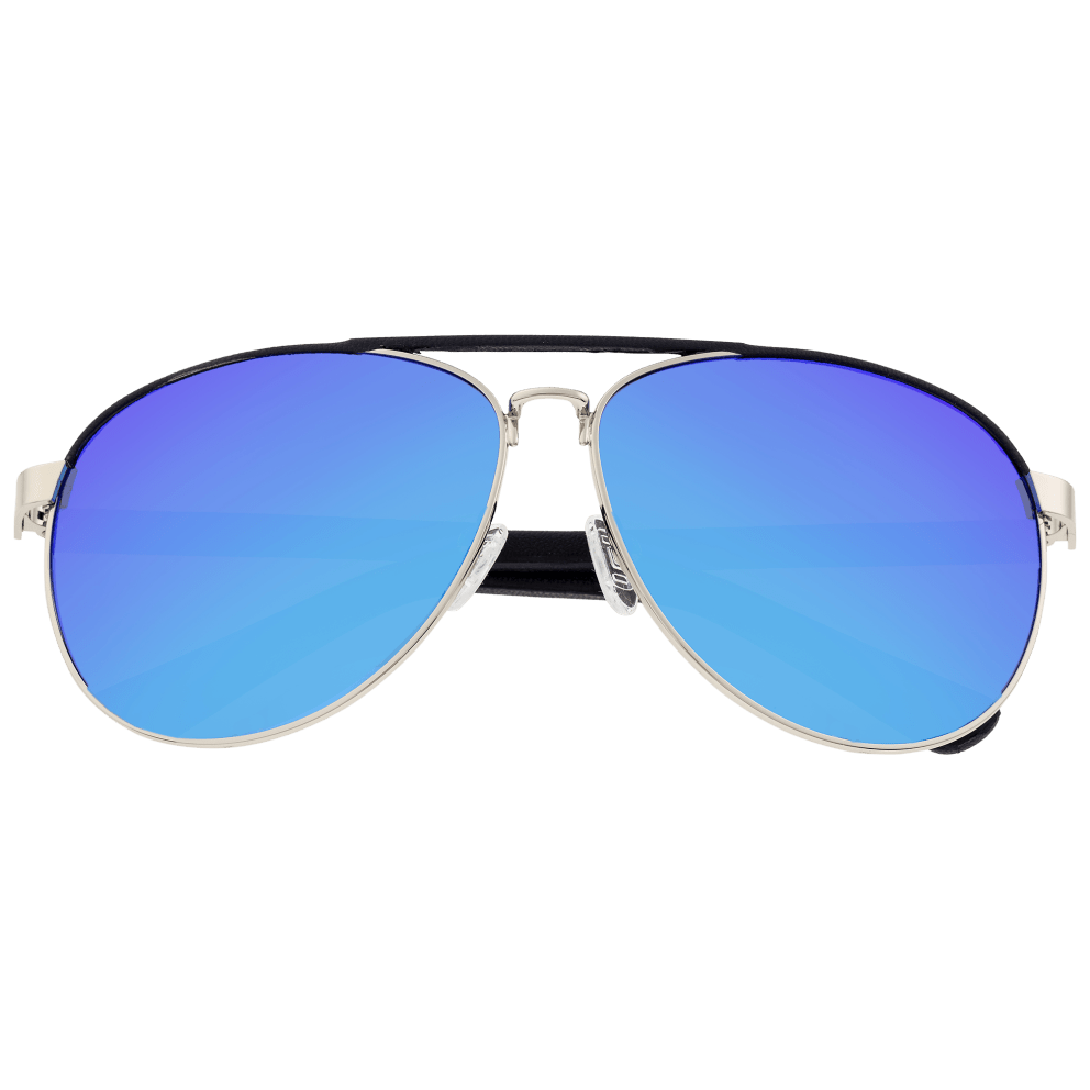 Silver/Blue