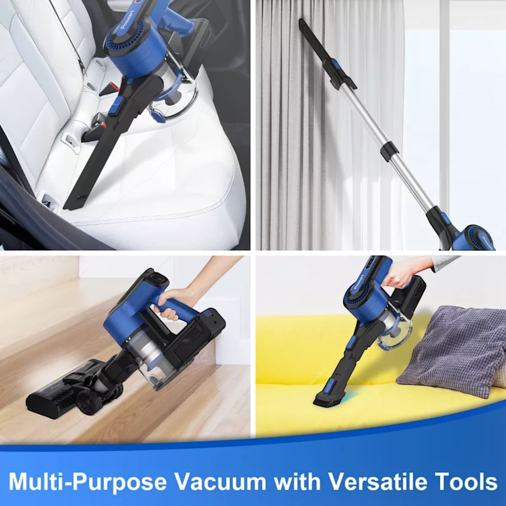 Multi-Tool Design for More Cleaning Possibilities.