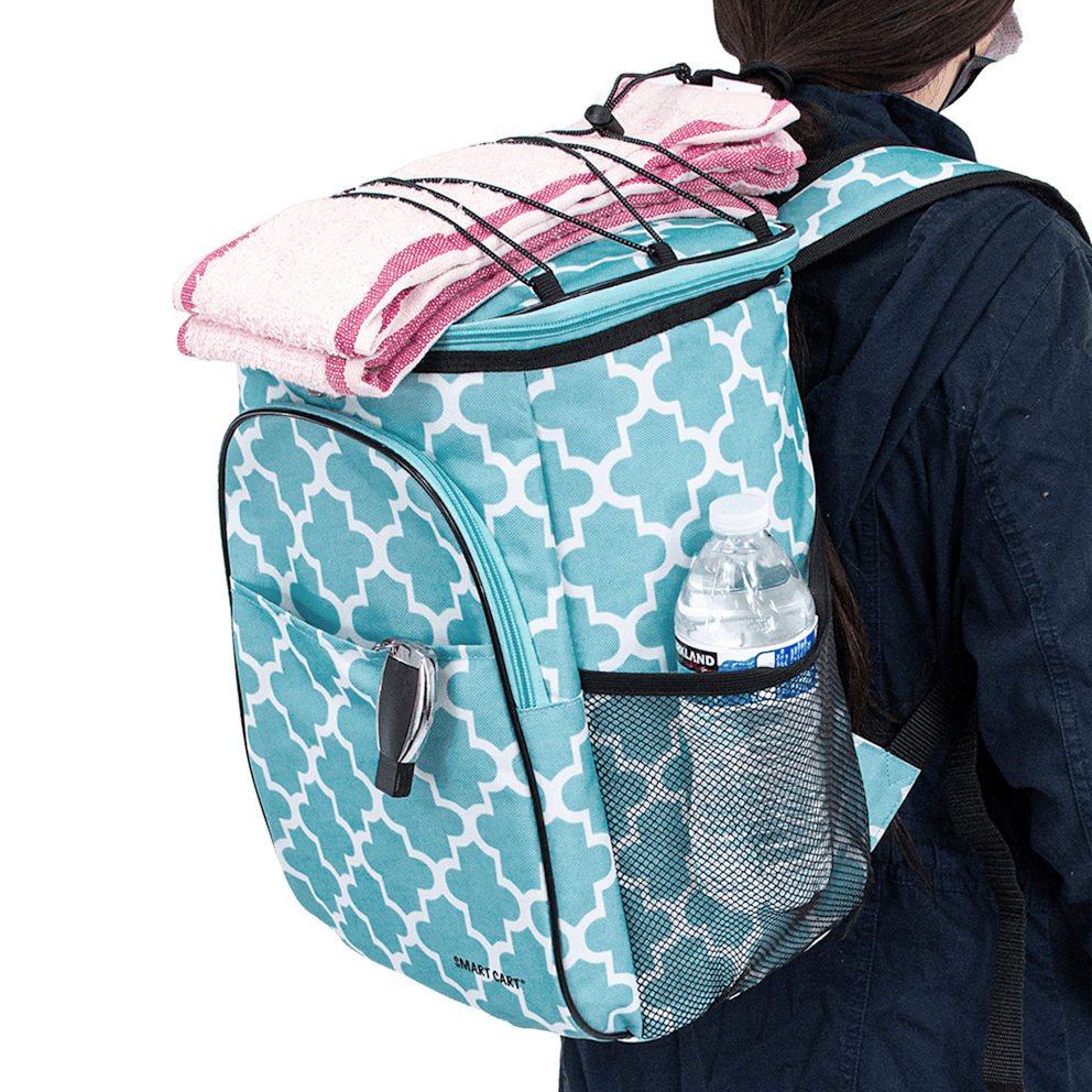 Multiple storage pockets provide convenient organization