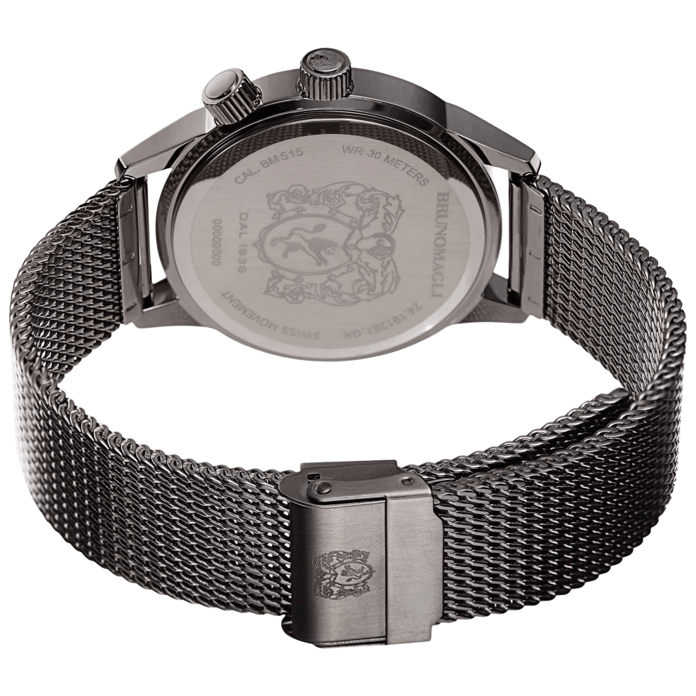 Gunmetal Case w/ Green Dial on Gunmetal Bracelet