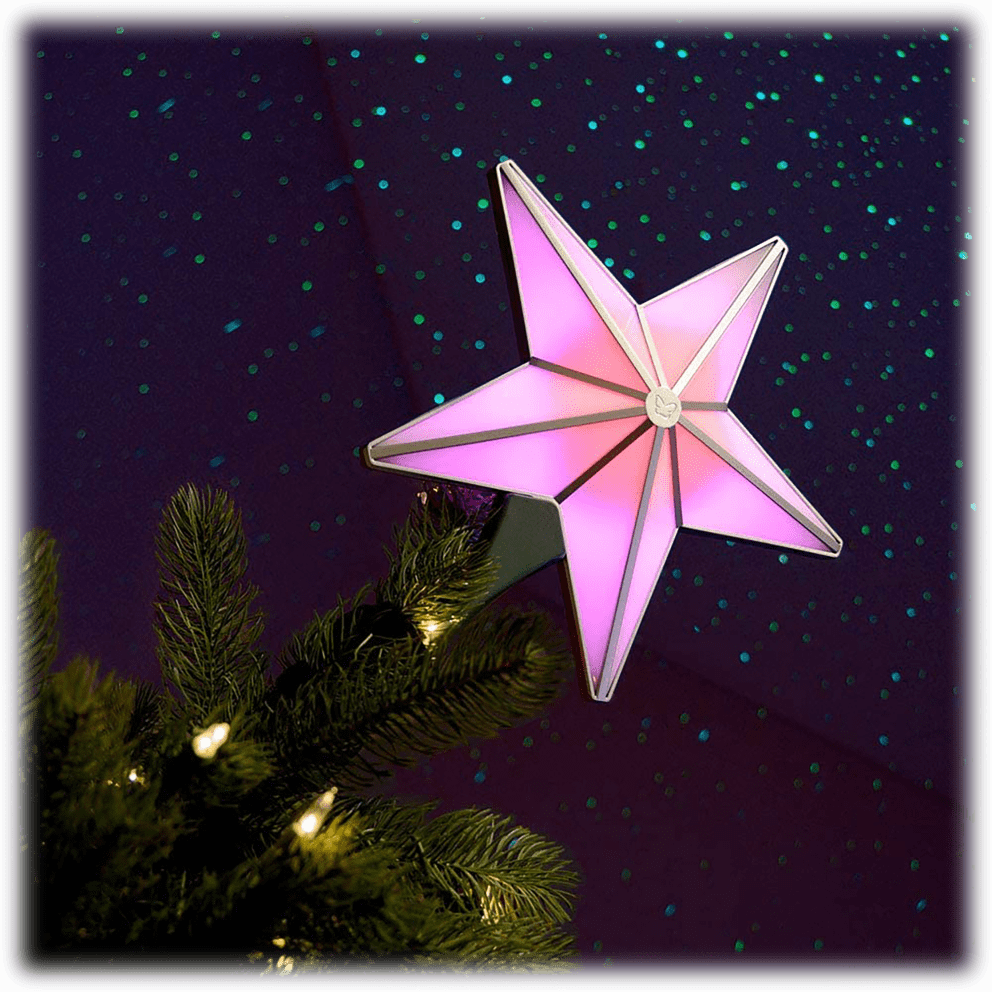 Silver Trim / Green Stars