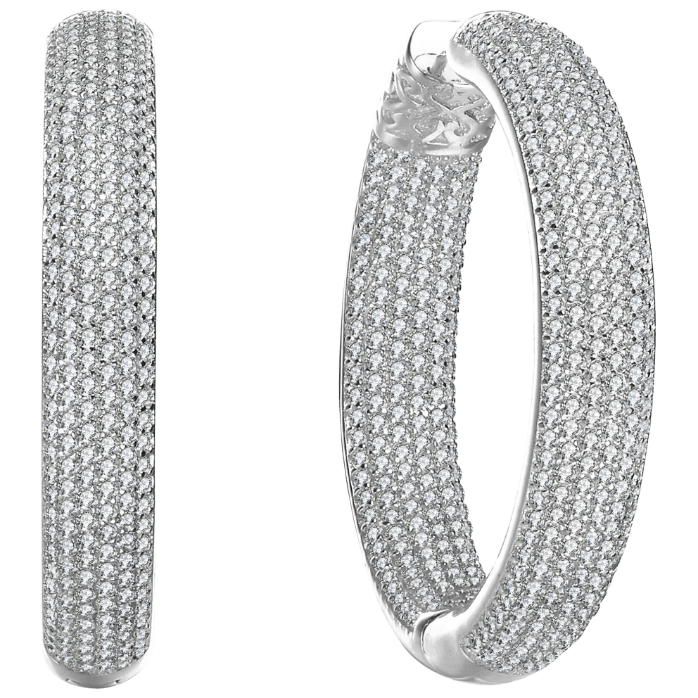 Color: White Gold Plated