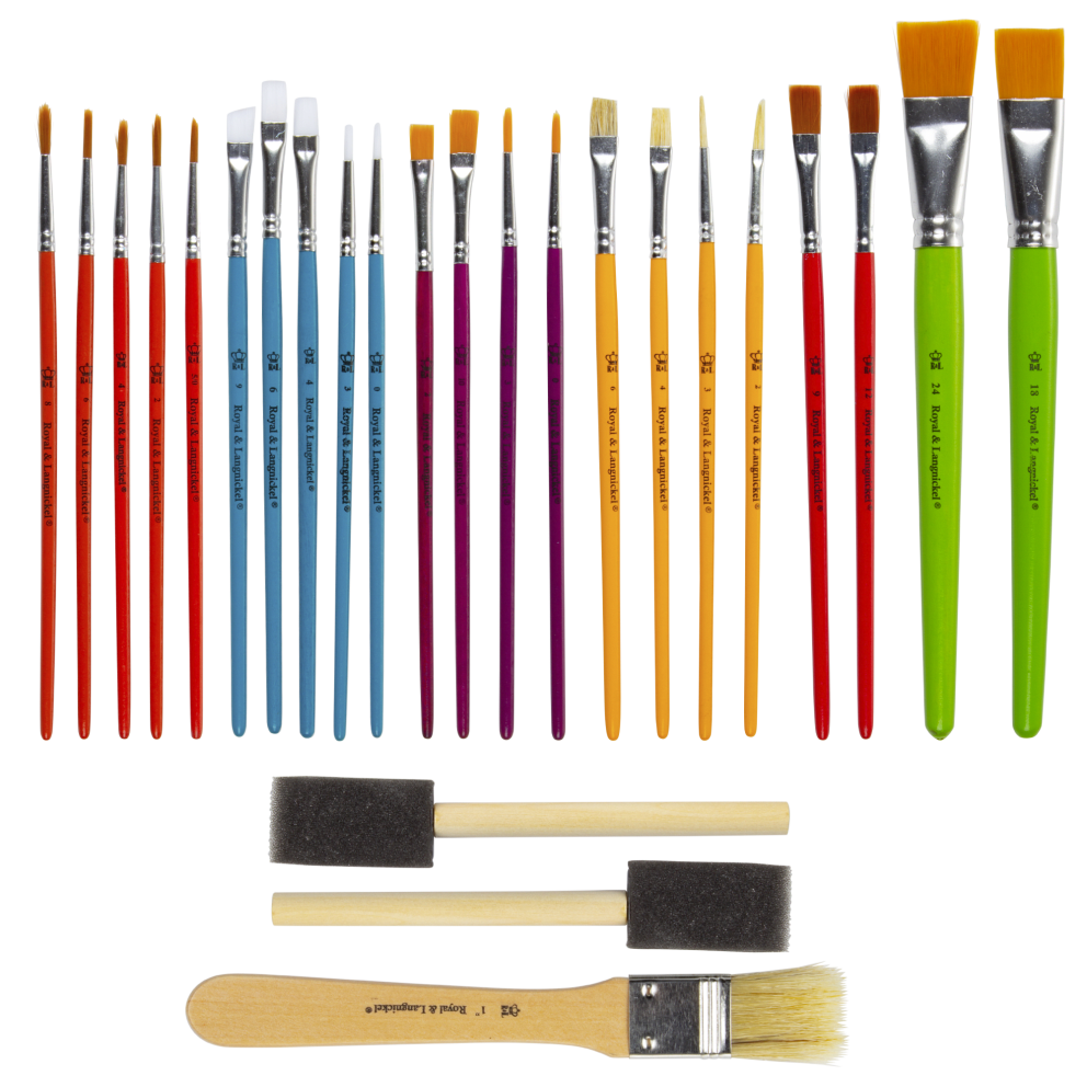 25-Piece Paint Brush Set