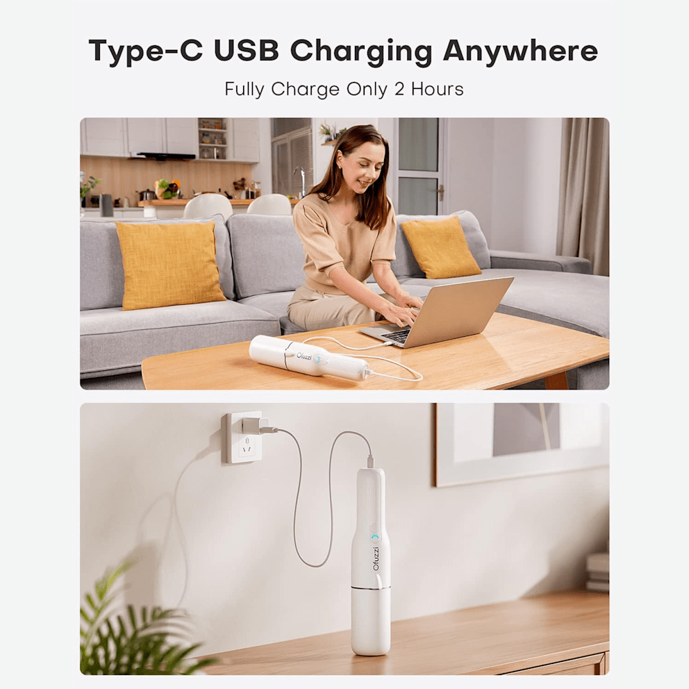 Recharge in as little as 2 hours.