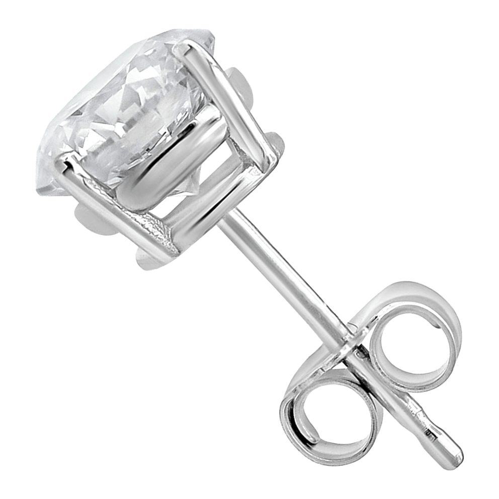 Beautifully nestled in 4-prong settings, these solitaire studs exude timeless charm & understated luxury