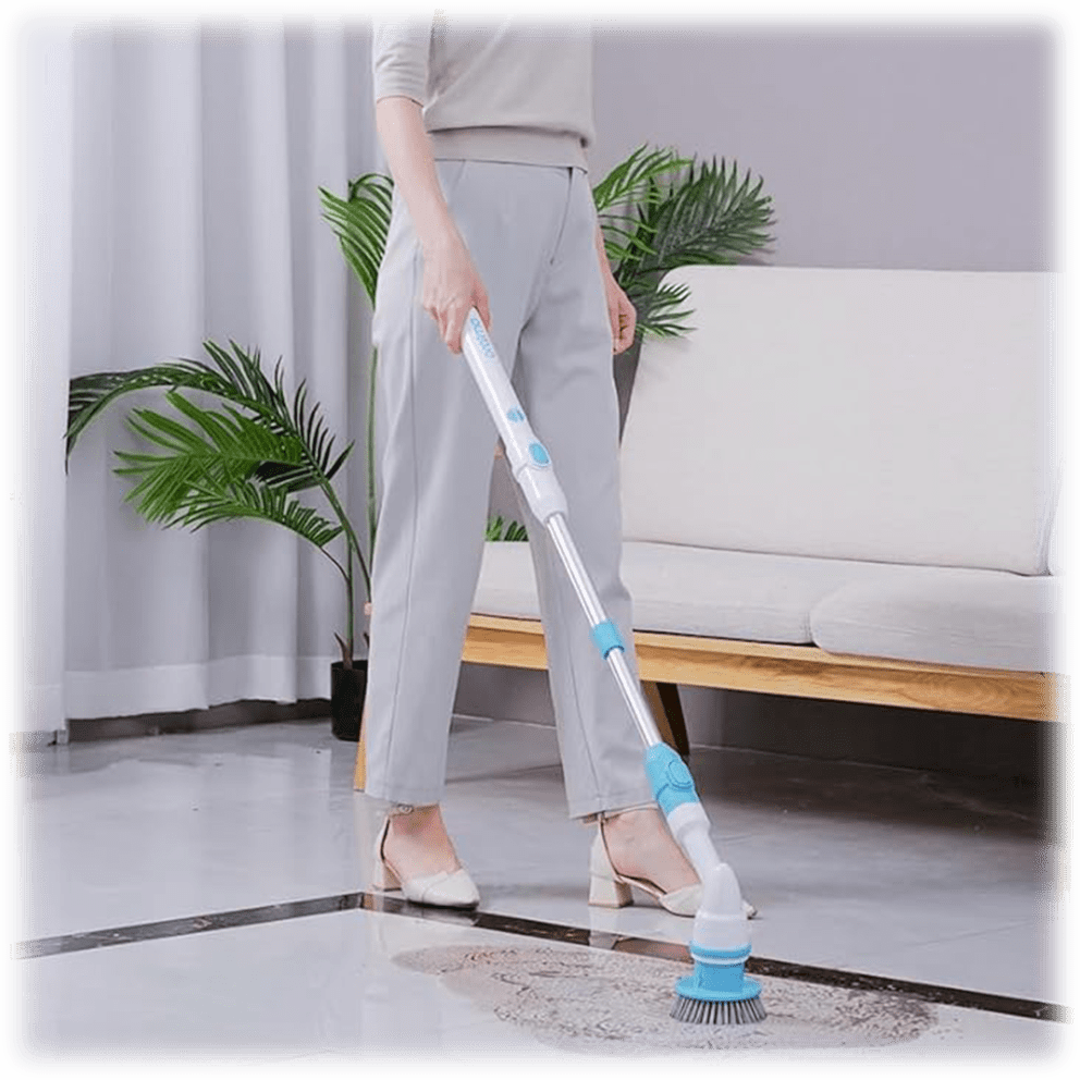 Perfect for cleaning floors, tiles, grout, tubs, showers & more