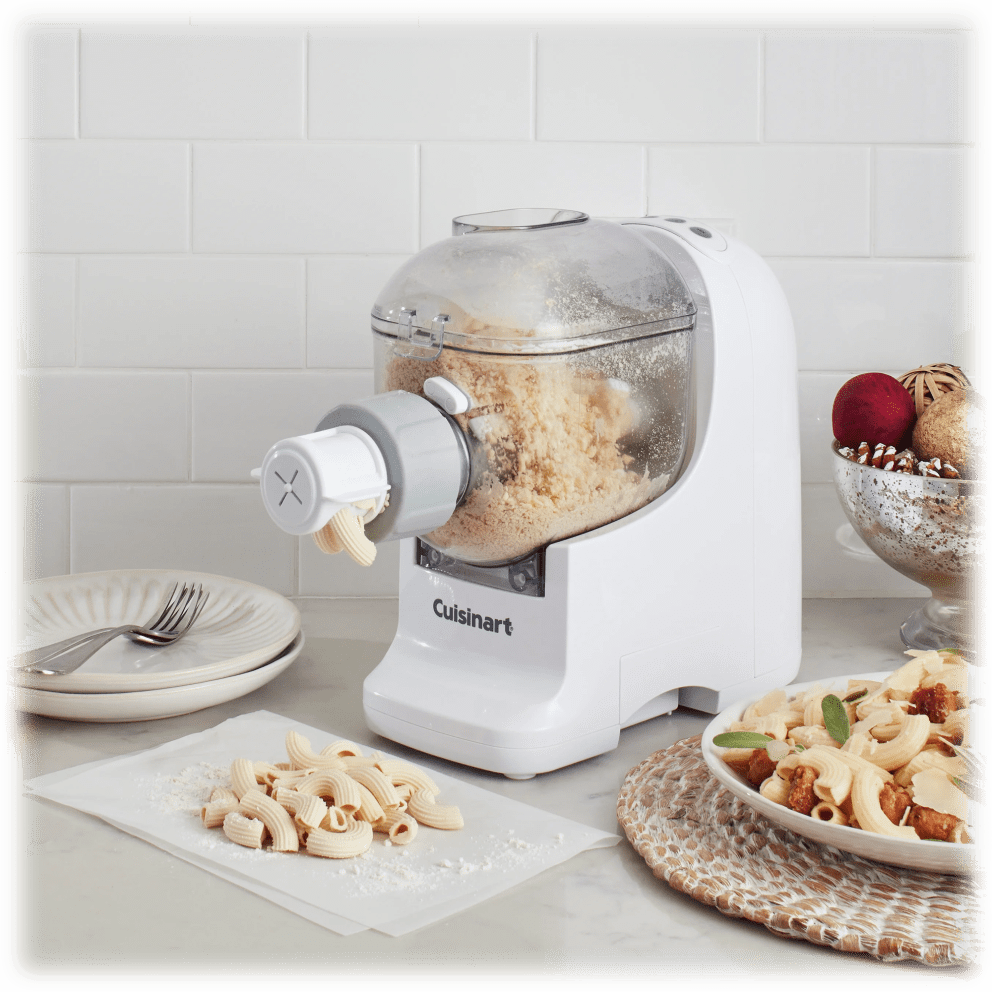 Effortlessly mix, knead, & extrude up to 1 lb of fresh pasta