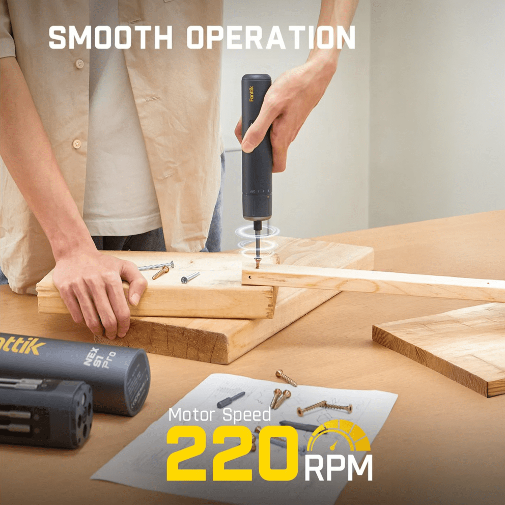 220 RPM motor for easy and efficient work