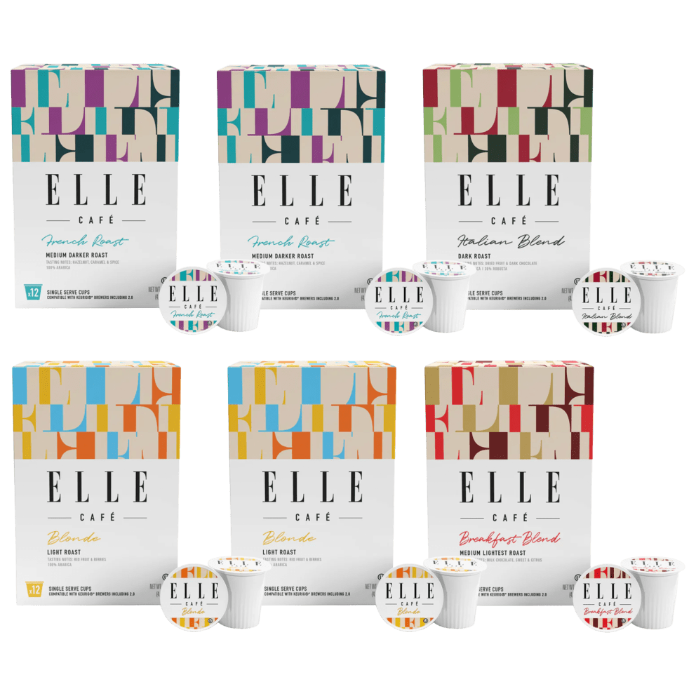 K-Cup - French Roast + Blonde + Italian Blend + Breakfast Blend