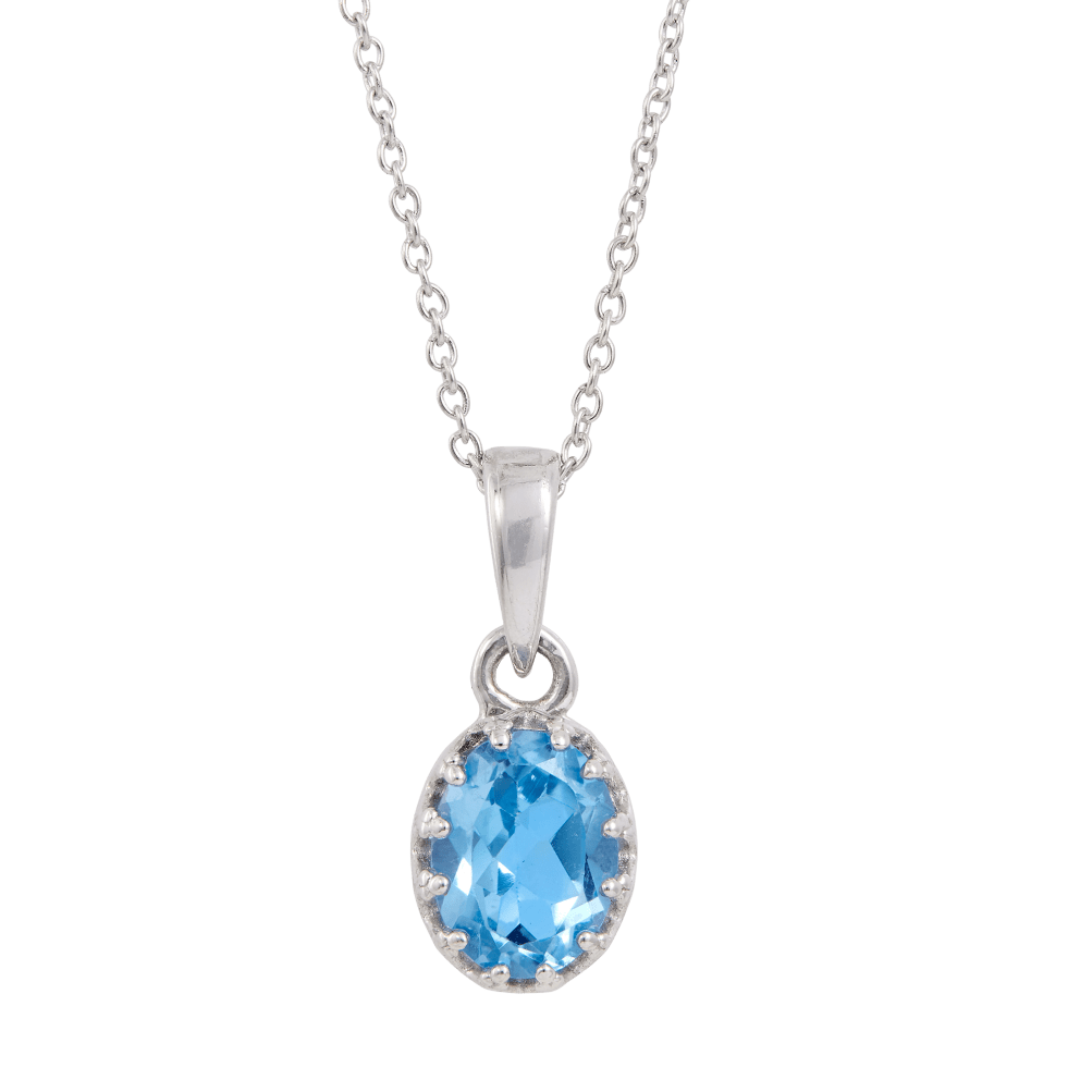 Swiss Blue Topaz - Necklace