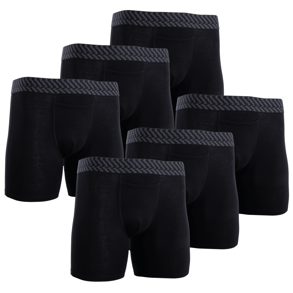 6" Cotton Basics Boxer Briefs (Black)