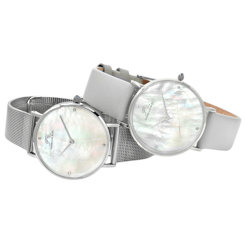 Silver Bracelet + Grey Band