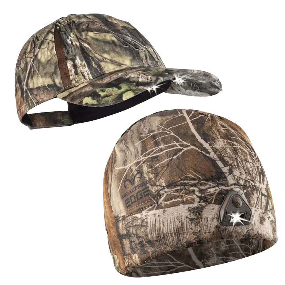 Mossy Oak Camo Hat + RealTree Camo Beanie