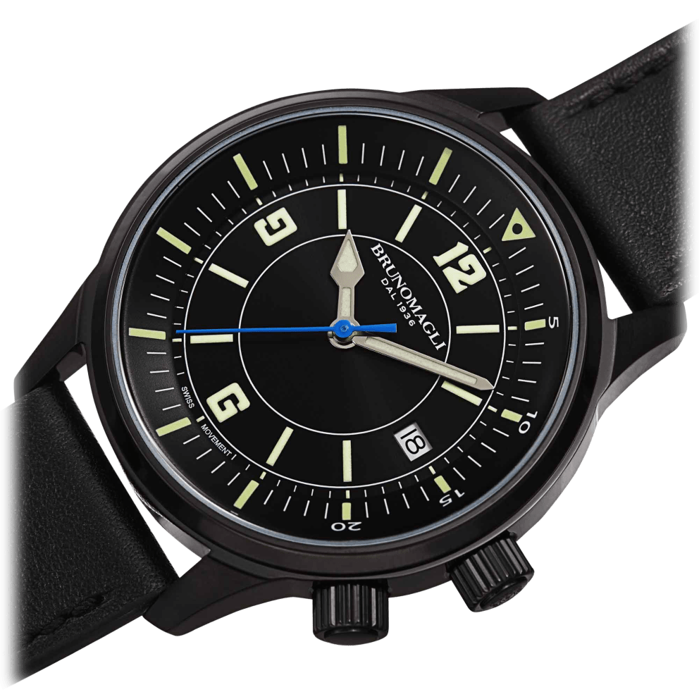 Black Case w/ Black Dial on Black Strap