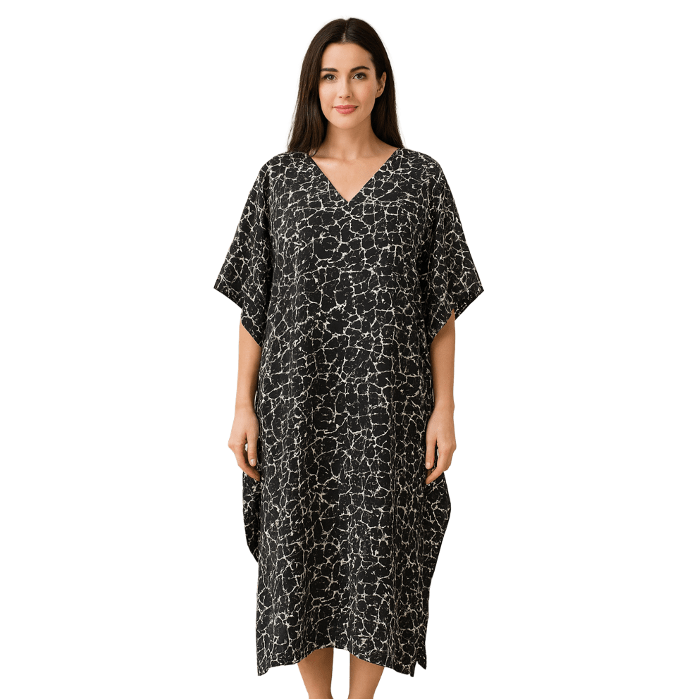 Microfiber Black Print