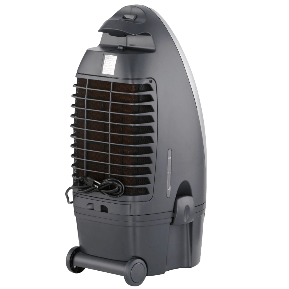 Thoughtfully designed with wheels and a built-in handle so you can easily move the unit around the house or outside.