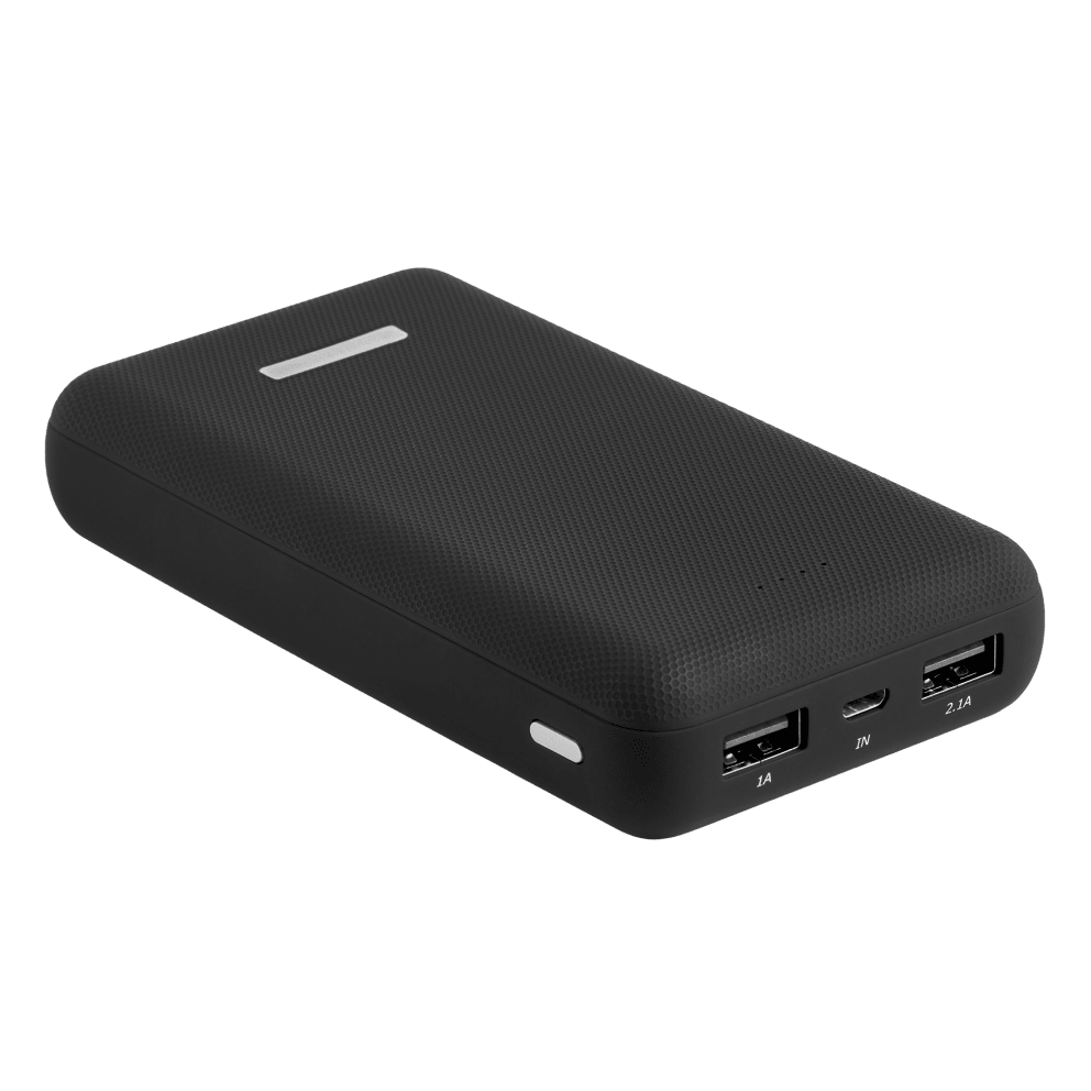 Dual USB output lets you power 2 devices