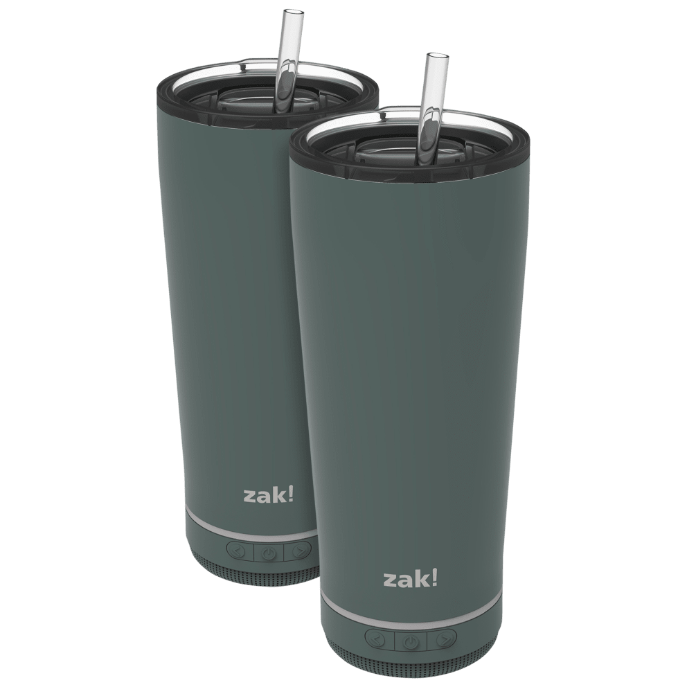18 oz Tumblers with Straw - Grey