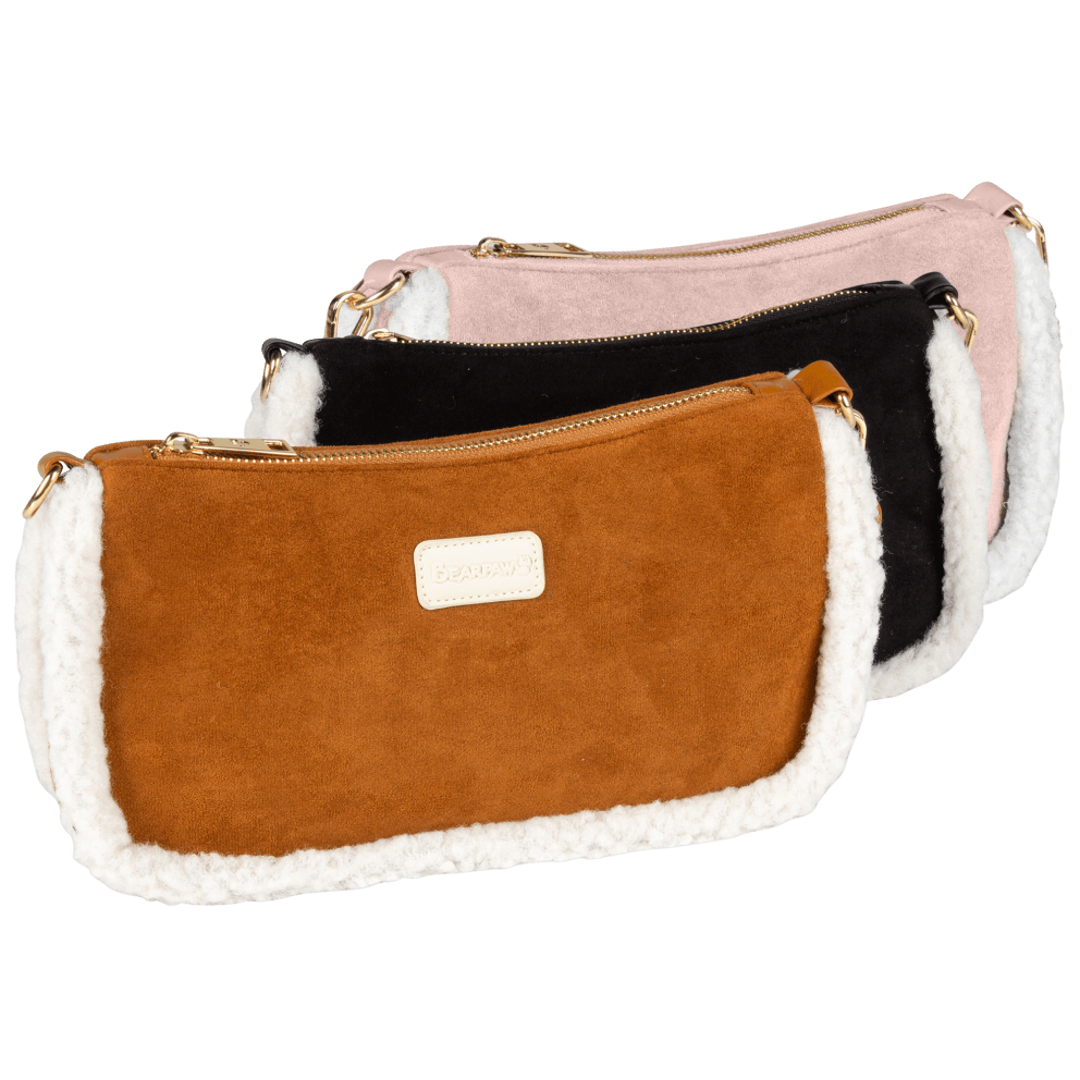 Faux Suede with Faux Shearling Trim