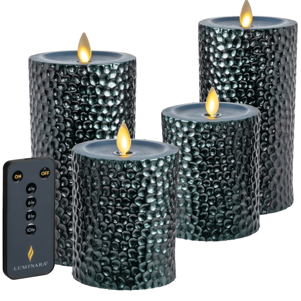 Flickering LED flame mimics the look of real candlelight