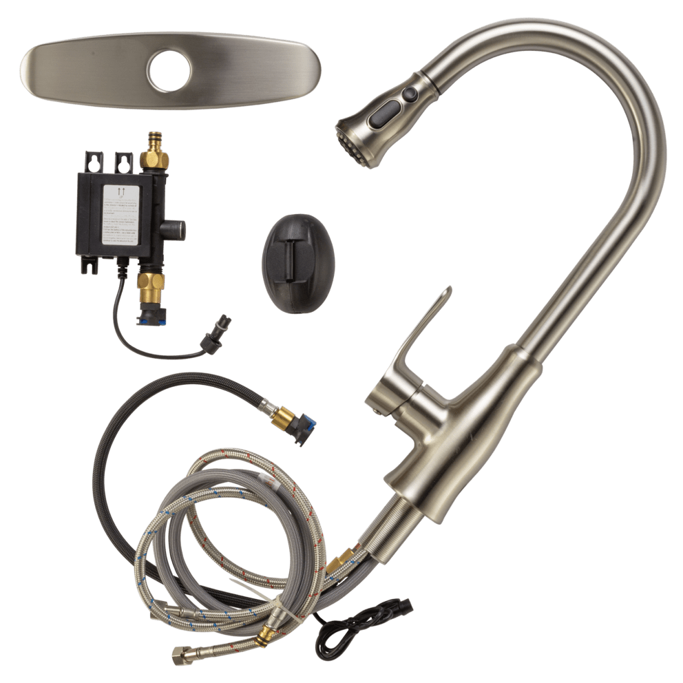 Brushed Nickel with Straight Handle