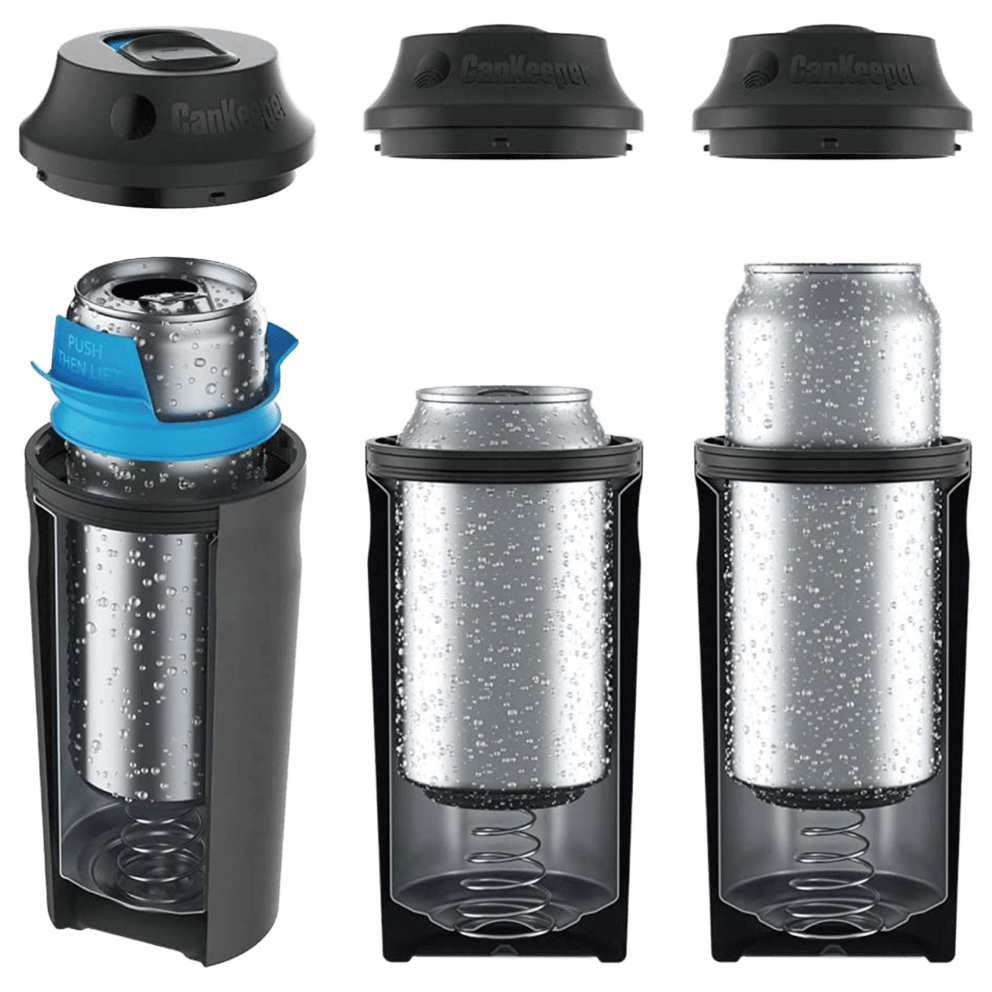 Fits 12oz, 16oz & slim cans—one size chills all your faves
